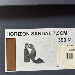 Louis Vuitton Horizon Sandal Black Block Heel